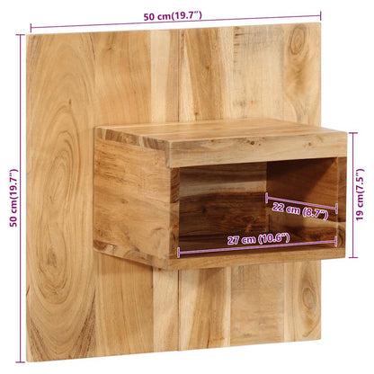 Nattbord Sengbord Tre Heltre Akasietre 50x27x50 cm