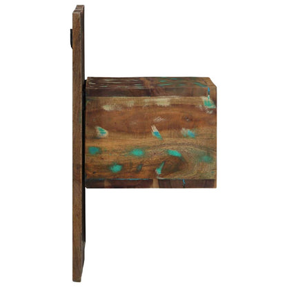 Nattbord Sengbord Tre Gjenvunnet Heltre flerfarget 50x27x50 cm