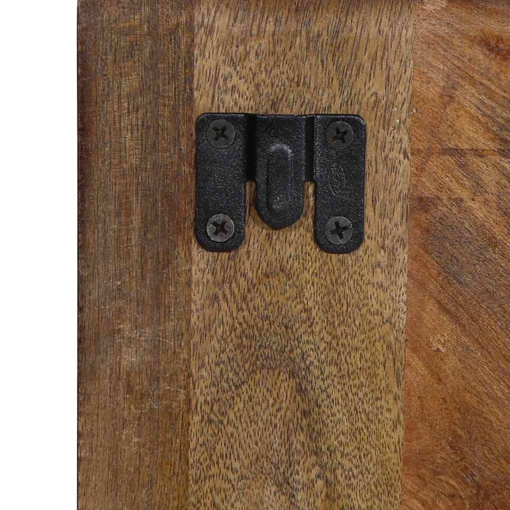 Nattbord Sengbord Tre Gjenvunnet Heltre flerfarget 50x27x50 cm