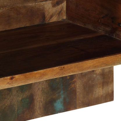 Nattbord Sengbord Tre Gjenvunnet Heltre flerfarget 50x27x50 cm