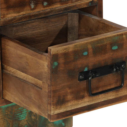 Nattbord Sengbord Tre Gjenvunnet Heltre flerfarget 60x32x80 cm