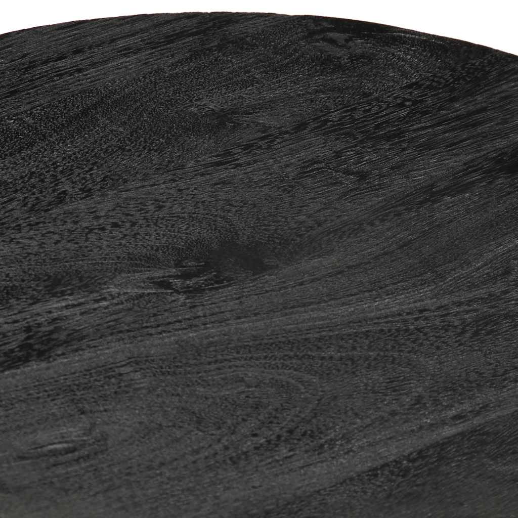 Sidebord Svart Ø40x40 cm heltre mango
