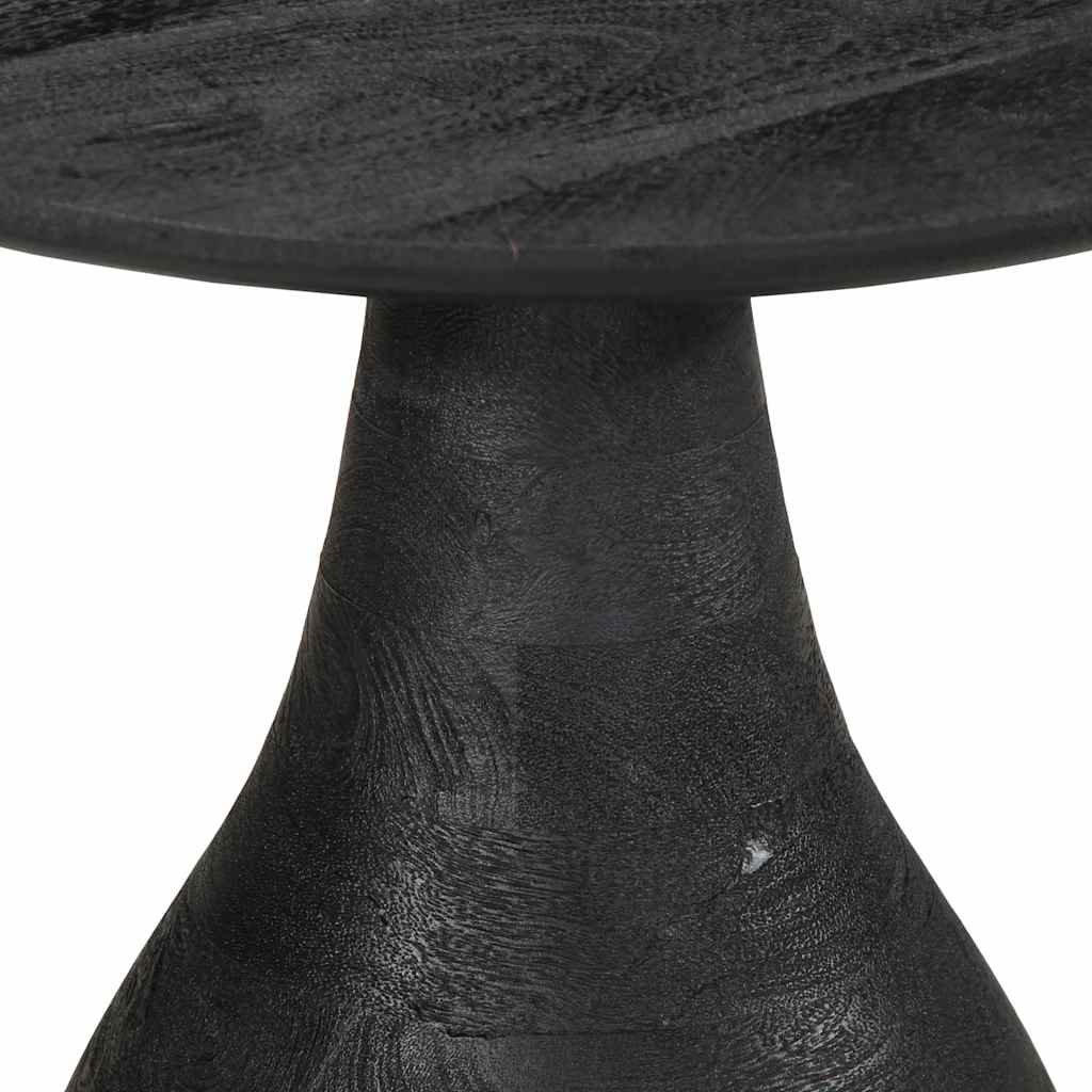 Sidebord Svart Ø40x40 cm heltre mango