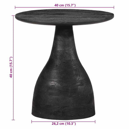 Sidebord Svart Ø40x40 cm heltre mango