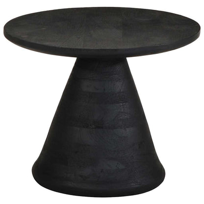 Sidebord Svart Ø50x40 cm heltre mango