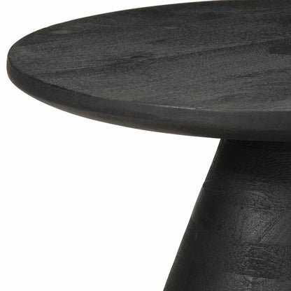Sidebord Svart Ø50x40 cm heltre mango