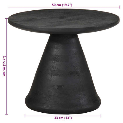 Sidebord Svart Ø50x40 cm heltre mango