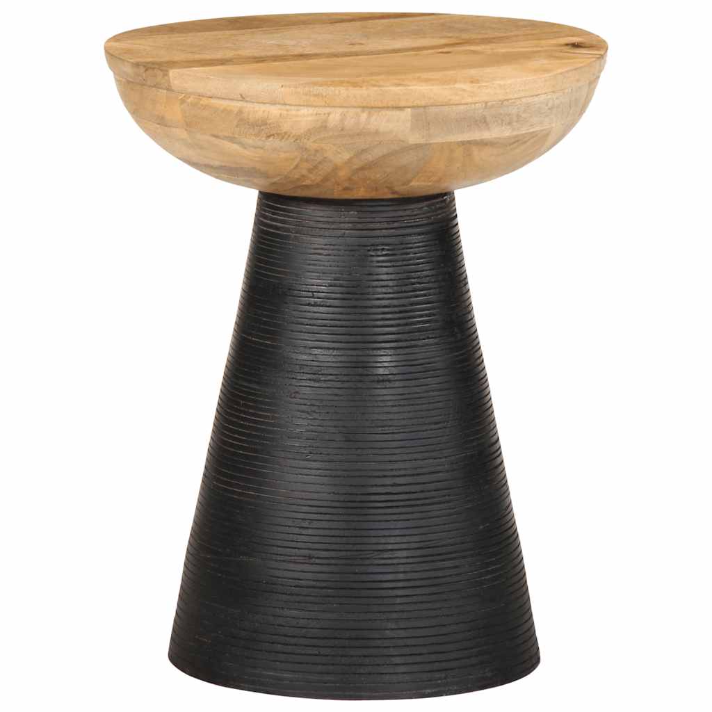 Sidebord Svart Ø37x45 cm heltre mango