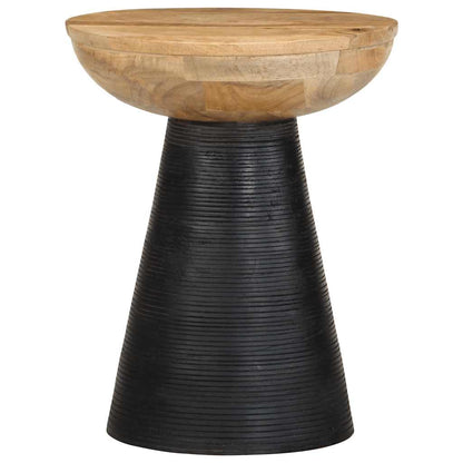 Sidebord Svart Ø37x45 cm heltre mango