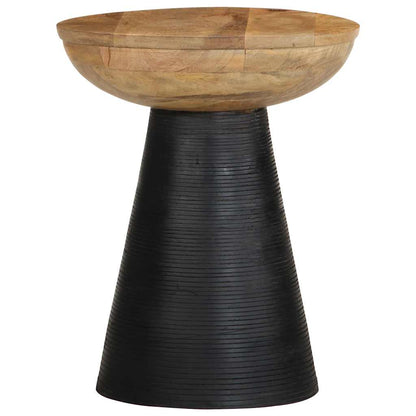 Sidebord Svart Ø37x45 cm heltre mango