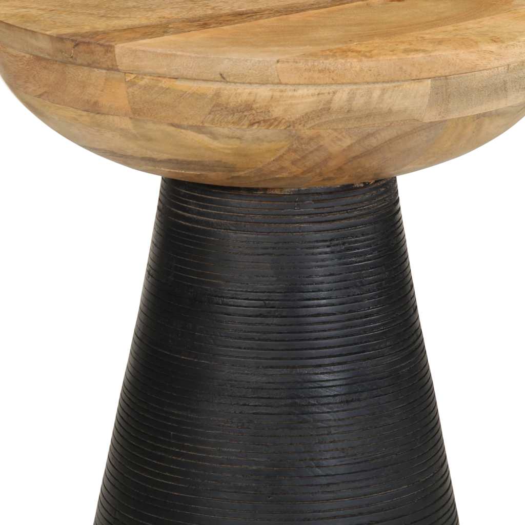 Sidebord Svart Ø37x45 cm heltre mango