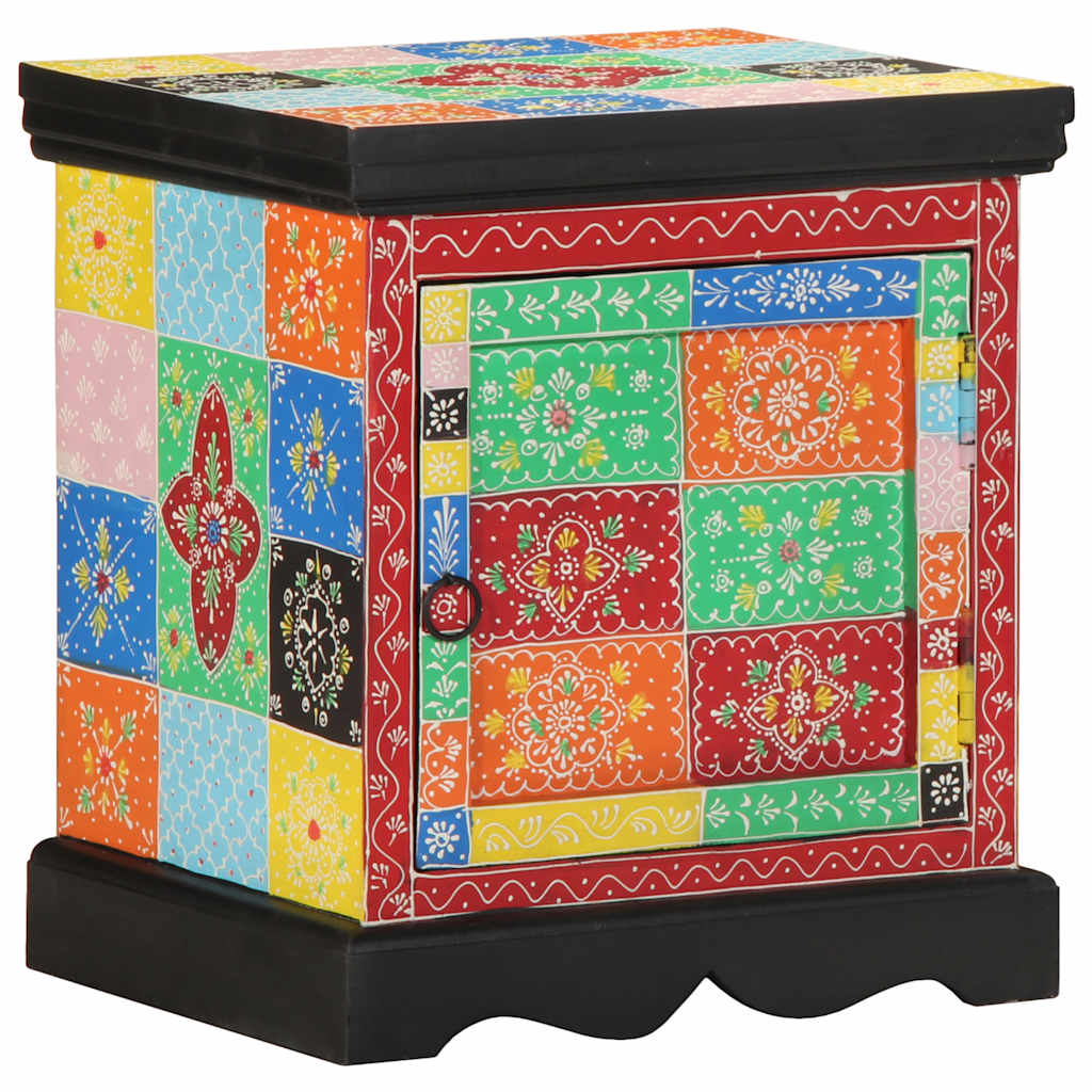 Nattbord Sengbord Tre heltre mangotre flerfarget 40x35x45 cm