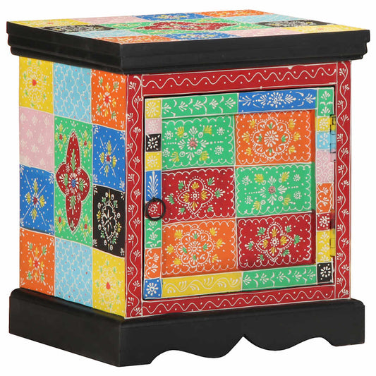 Nattbord Sengbord Tre heltre mangotre flerfarget 40x35x45 cm