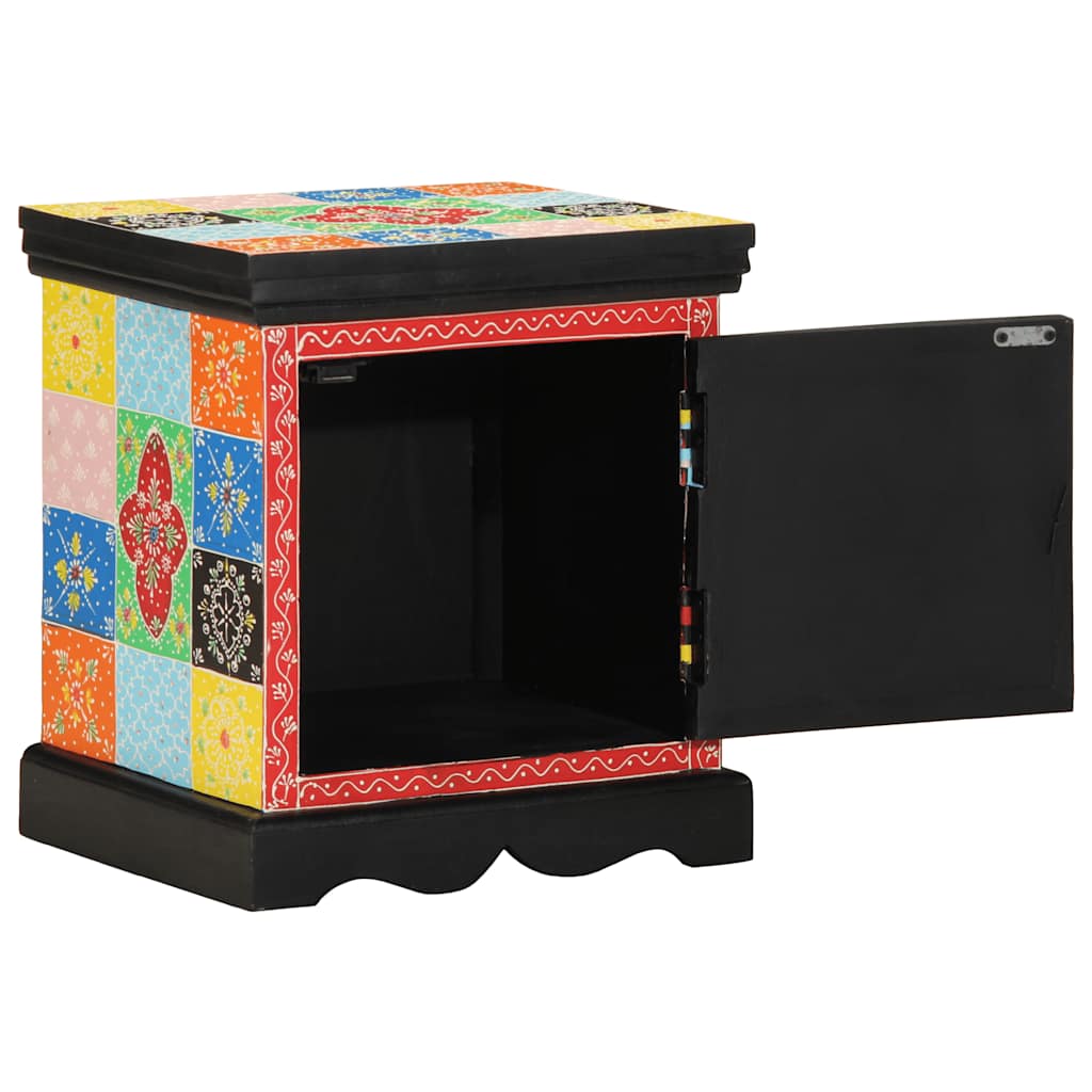 Nattbord Sengbord Tre heltre mangotre flerfarget 40x35x45 cm