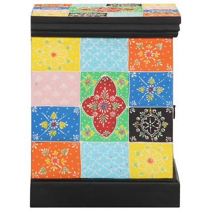 Nattbord Sengbord Tre heltre mangotre flerfarget 40x35x45 cm