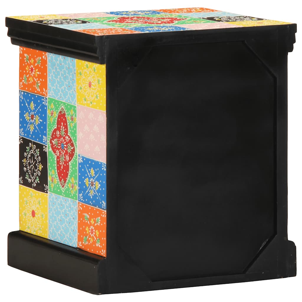 Nattbord Sengbord Tre heltre mangotre flerfarget 40x35x45 cm