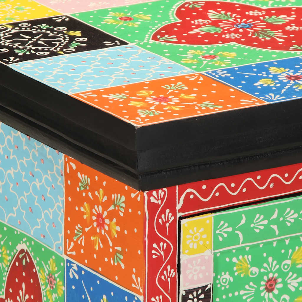 Nattbord Sengbord Tre heltre mangotre flerfarget 40x35x45 cm