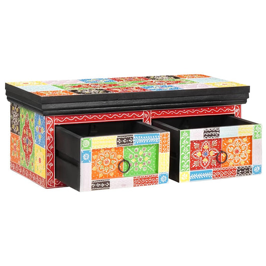 TV-Møbel Tre TV-Skap med skuff Flerfarget 60 x 30 x 24 cm Massivt mangotre