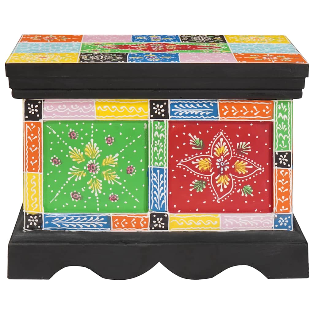 Oppbevaringskiste Flerfarget 40 x 30 x 30 cm Massivt mangotre