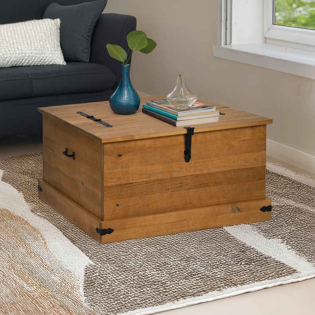 Oppbevaringskiste HALDEN 91x91x47 cm heltre furu