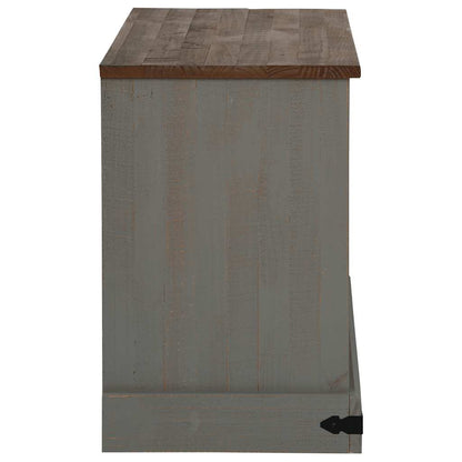 TV-Møbel Grå TV-skap HALDEN med skyvedør 110x40x60 cm heltre