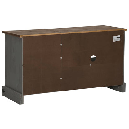 TV-Møbel Grå TV-skap HALDEN med skyvedør 110x40x60 cm heltre