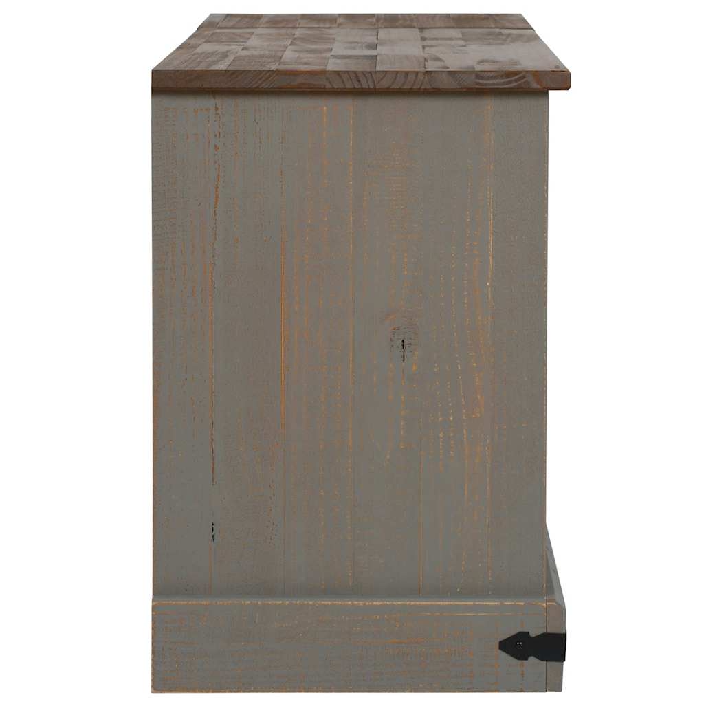 TV-Møbel Grå TV-skap HALDEN med 2 skyvedører 150x40x60 cm heltre