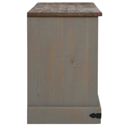 TV-Møbel Grå TV-skap HALDEN med 2 skyvedører 150x40x60 cm heltre