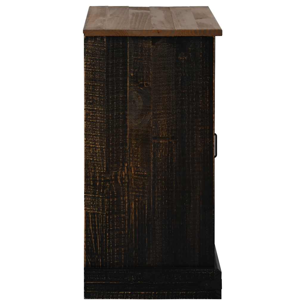 Skjenk Svart HALDEN med skyvedør 80x40x80 cm heltre