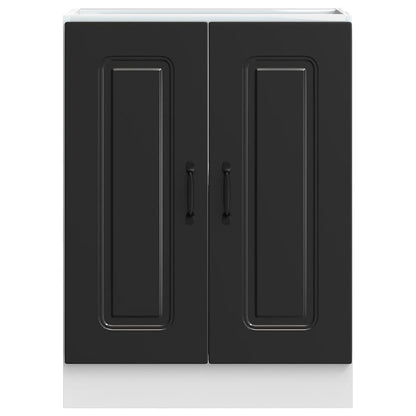 Kjøkkeninnredning Underskap Kalmar Svart 60x46x81,5 cm Vask