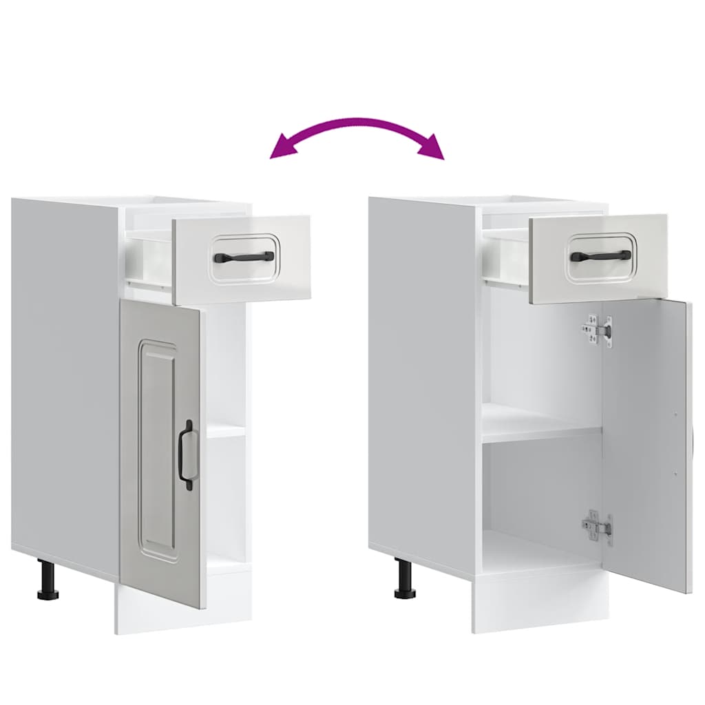 Kjøkkeninnredning Underskap Kalmar Høyglans Hvit