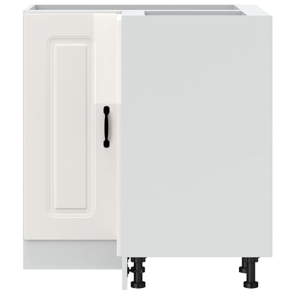 Kjøkkeninnredning Underskap Kalmar Høyglans Hvit Hjørne