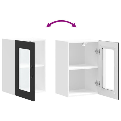 Kjøkkeninnredning Overskap veggskap med glassdør Kalmar svart