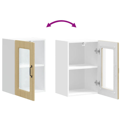 Kjøkkeninnredning Overskap veggskap med glassdør Kalmar Sonoma eik