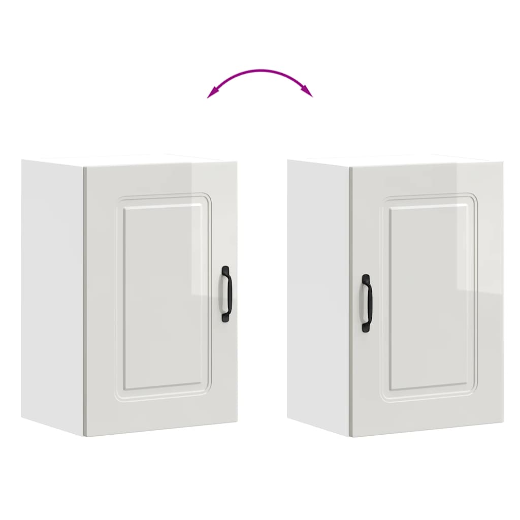 Kjøkkeninnredning Overskap veggskap Kalmar Høyglans hvit