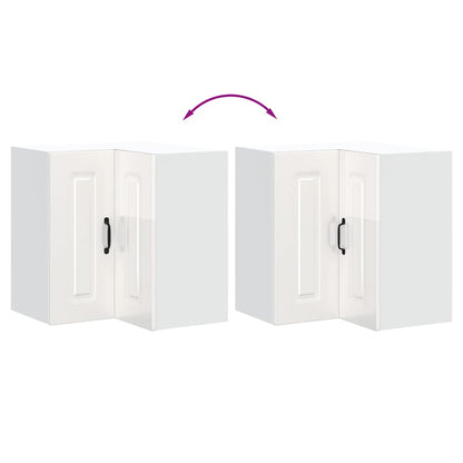 Kjøkkeninnredning Overskap Kalmar Høyglans Hvit Hjørneskap