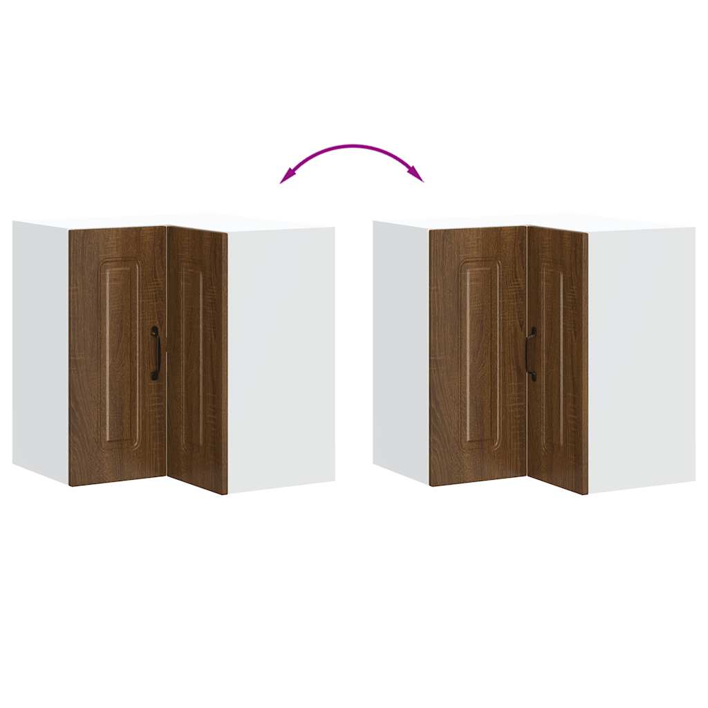 Kjøkkeninnredning Overskap Kalmar Brun Eik Hjørneskap