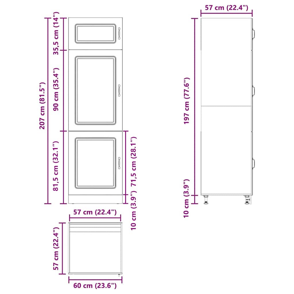 Kjøkkeninnredning Kjøkkenskap Kalmar Brun Eik