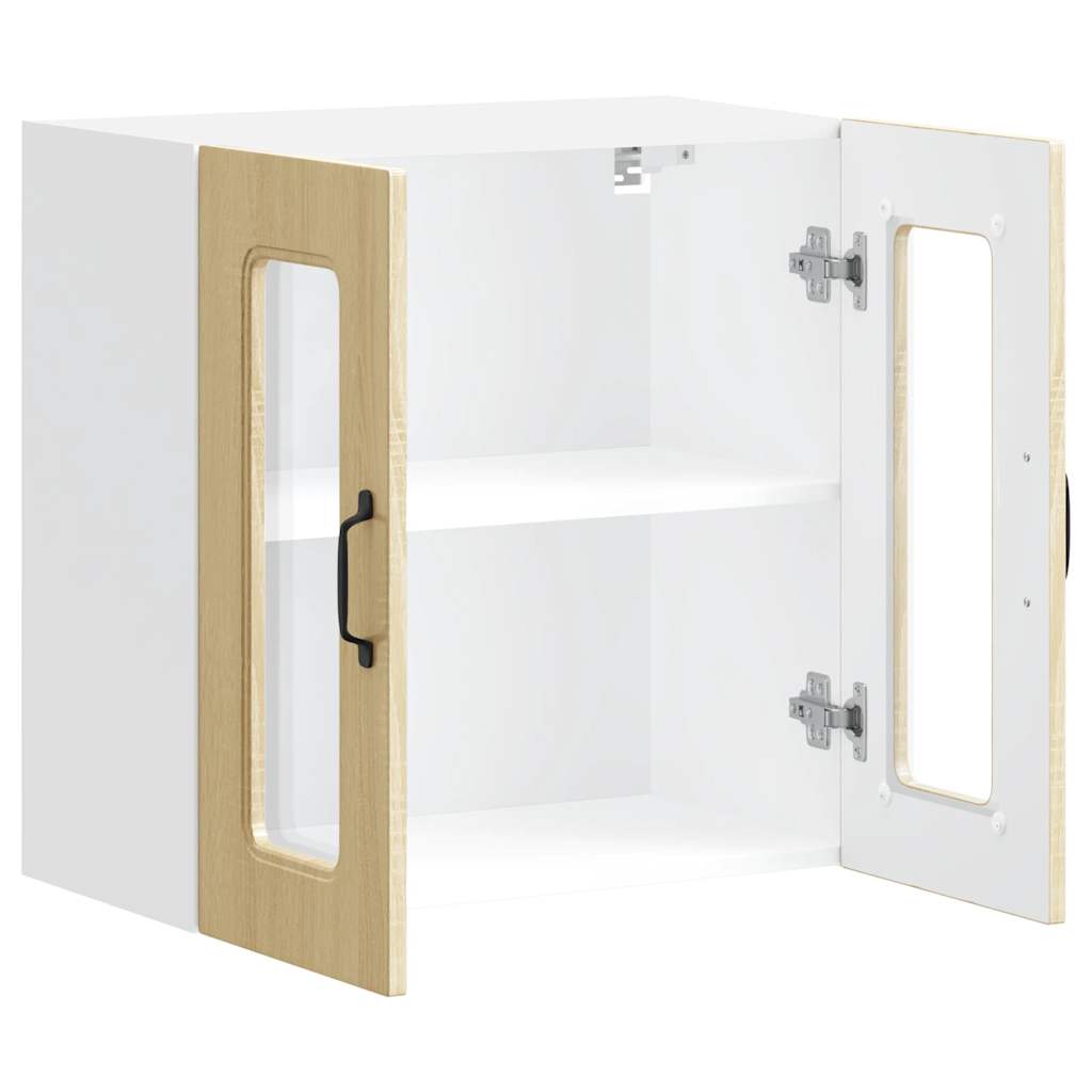 Kjøkkeninnredning Overskap veggskap med glassdør Kalmar Sonoma eik