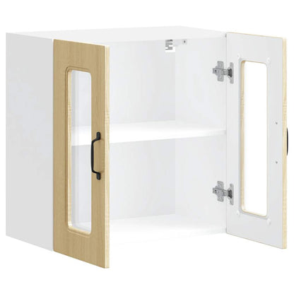 Kjøkkeninnredning Overskap veggskap med glassdør Kalmar Sonoma eik