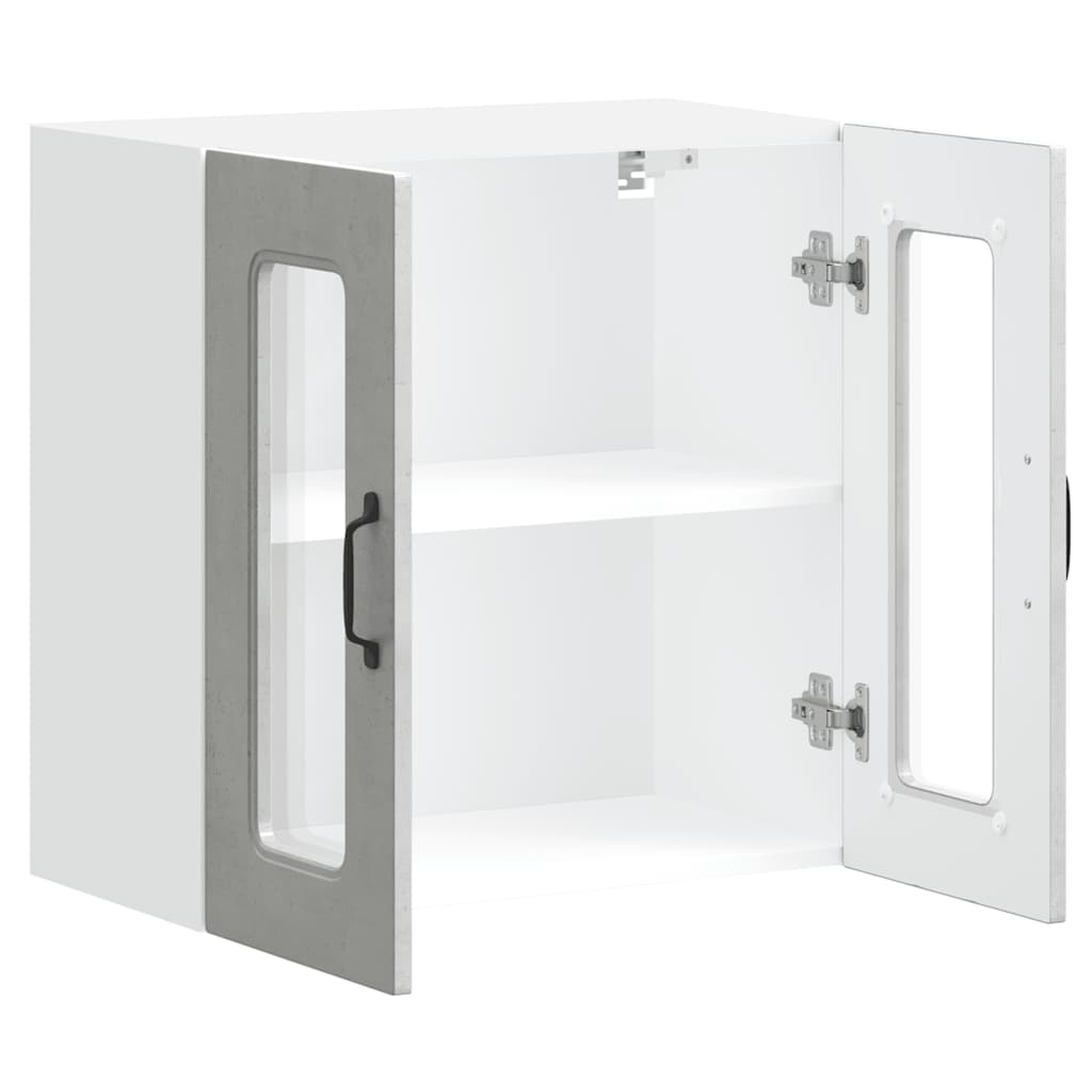 Kjøkkeninnredning Overskap veggskap med glassdør Kalmar Betonggrå