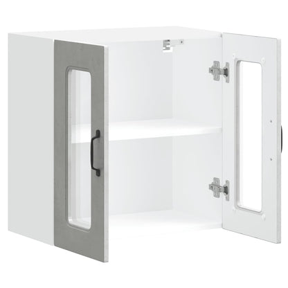 Kjøkkeninnredning Overskap veggskap med glassdør Kalmar Betonggrå