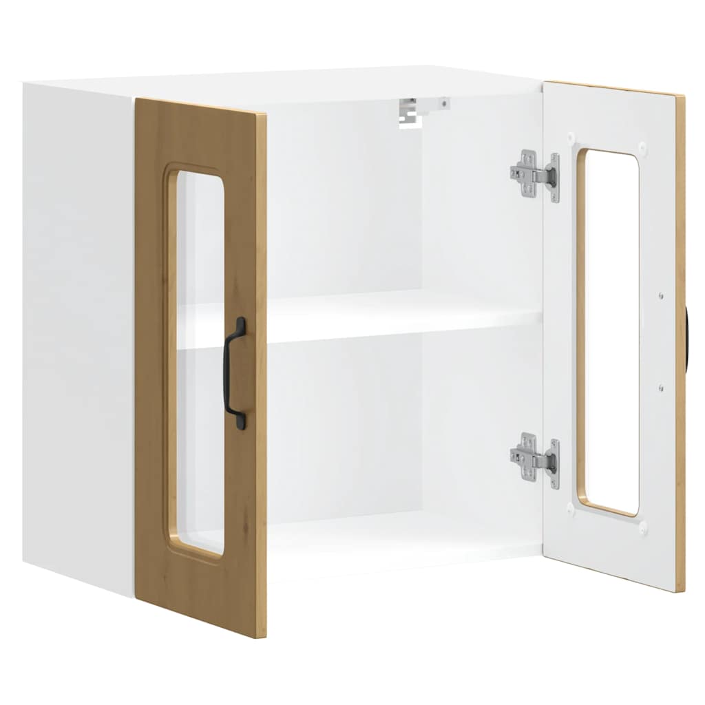 Kjøkkeninnredning Overskap med glassdør Kalmar Artisan Eik