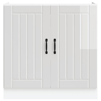 Kjøkkeninnredning Underskap Lucca Høyglans Hvit Vask