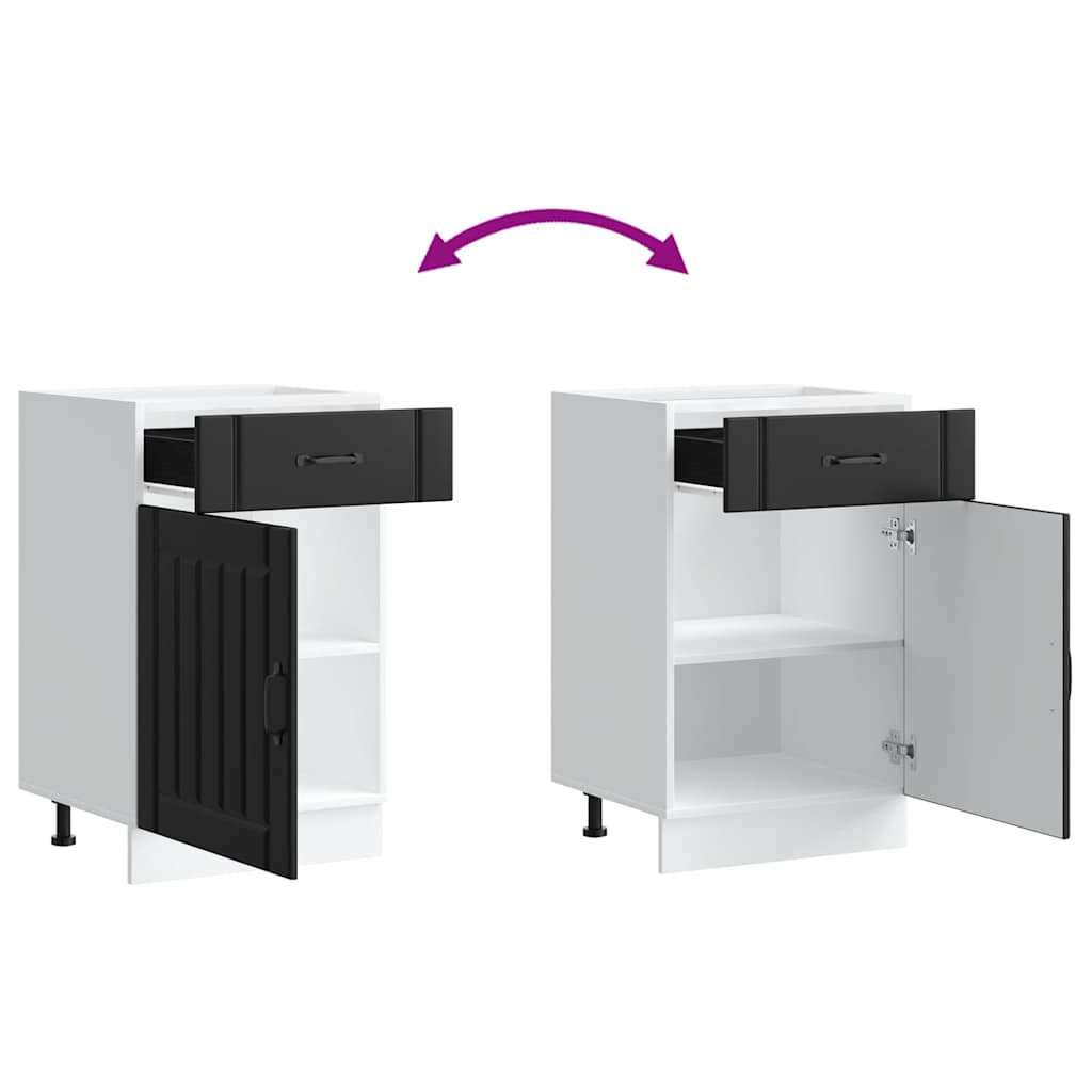 Kjøkkeninnredning Underskap Lucca Svart