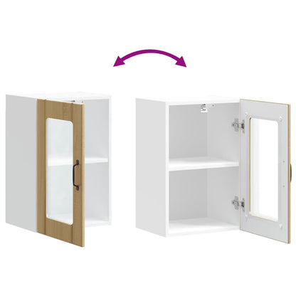 Kjøkkeninnredning Overskap veggskap med glassdør Lucca Sonoma eik