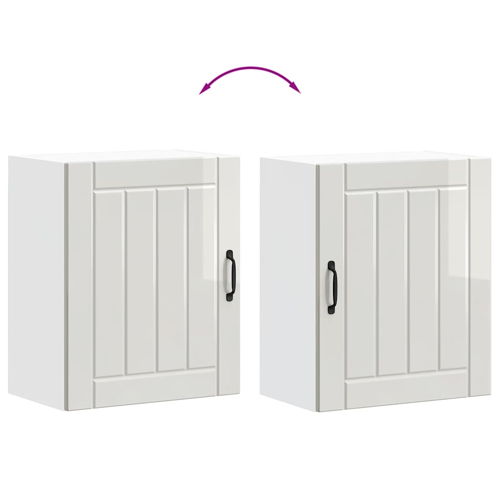 Kjøkkeninnredning Overskap veggskap Lucca Høyglans hvit