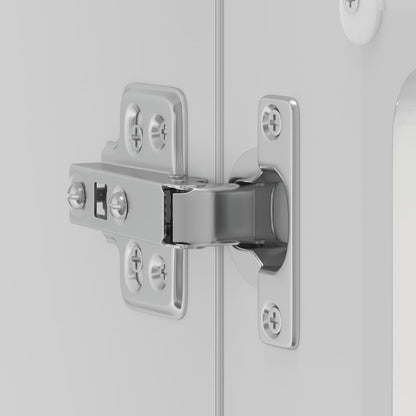 Kjøkkeninnredning Overskap Høyglans Hvit med glassdør