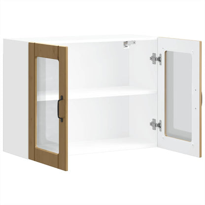 Kjøkkeninnredning Overskap Lucca Artisan Eik med glassdør