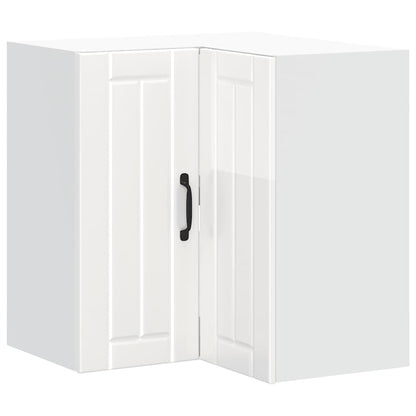 Kjøkkeninnredning Overskap Lucca Høyglans Hvit Hjørneskap